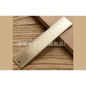 خط کش اندازه گیری برنجی 15 سانتی متری کریتیو 15cm brass ruler creative
