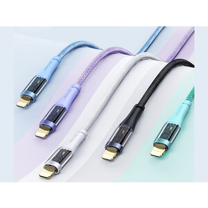 قیمت کابل فست شارژ یو اس بی به لایتنینگ یوسامز USAMS US-SJ571 USB to Lightning Fast Charging Data Cable 1.2m