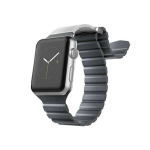 بند سیلیکونی طرح چرم اپل واچ ایکس دوریا X-Doria Leather Silicone Wirstband Apple Watch 38mm