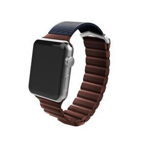 بند سیلیکونی طرح چرم اپل واچ ایکس دوریا X-Doria Leather Silicone Wirstband Apple Watch 38mm