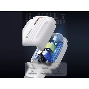 بهترین شارژر دیواری فست شارژ لایتنینگ باوین BAVIN 2.4A Dual Lightning Adapter Charger PC265Y
