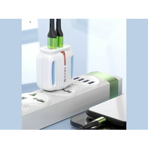 شارژر دیواری فست شارژ لایتنینگ باوین BAVIN 2.4A Dual Lightning Adapter Charger PC265Y