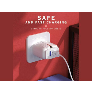 شارژر دیواری فست شارژ لایتنینگ باوین BAVIN 2.4A Dual Lightning Adapter Charger PC265Y