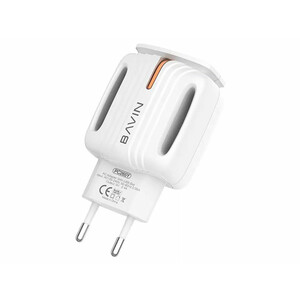خرید شارژر دیواری فست شارژ میکرو باوین BAVIN 2.4A Dual Micro Adapter Charger PC265Y