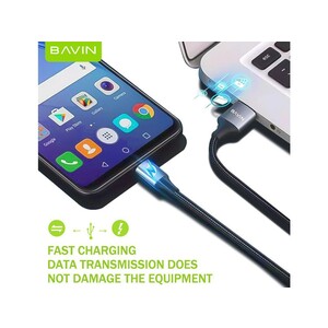 قیمت کابل شارژ سریع لایتنینگ باوین Bavin Usb cable Iphone 2.4A CB201