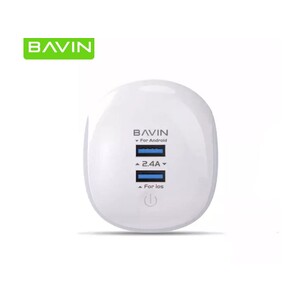خرید شارژر دیواری و لامپ ال‌ای‌دی به همراه کابل تایپ‌سی باوین BAVIN PC363 2.1A Touch LED Lamp Quick Charger For Type-C