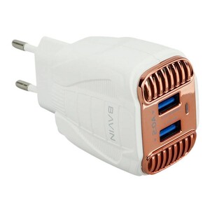 شارژر دیواری فست شارژ یواس‌بی باوین BAVIN Dual USB Air Purifier Charger PC272Y