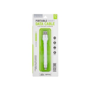 کابل شارژ لایتنینگ کوتاه باوین Bavin CB-192i Lightning Cable 12CM