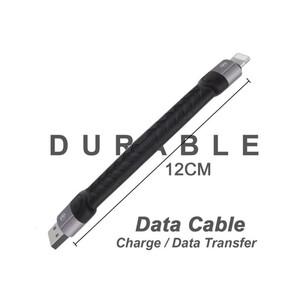 کابل شارژ لایتنینگ کوتاه باوین Bavin CB-192i Lightning Cable 12CM