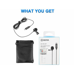 میکروفن یقه ای باسیم بویا BOYA BY-M3-OP Lavalier Microphone for DJI Osmo Pocket