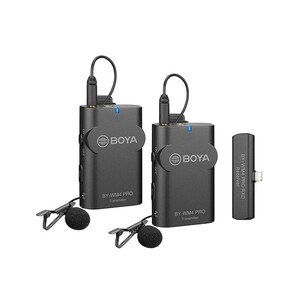 میکروفون دو نفره دیجیتال بی سیم بویا BOYA BY-WM4 PRO-K4 Wireless Omni Lavalier Microphone for iOS Devices