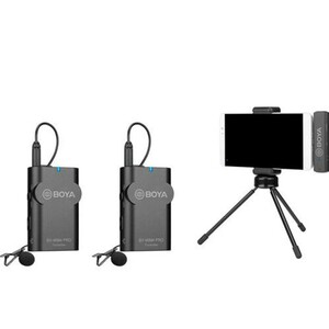 میکروفون دو نفره دیجیتال بی سیم بویا BOYA BY-WM4 PRO-K4 Wireless Omni Lavalier Microphone for iOS Devices
