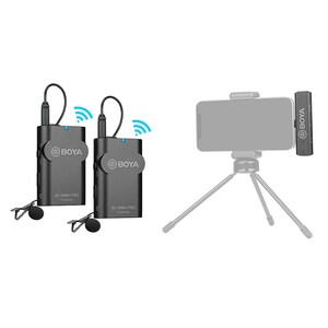 میکروفون دو نفره دیجیتال بی سیم بویا BOYA BY-WM4 PRO-K4 Wireless Omni Lavalier Microphone for iOS Devices