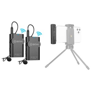 میکروفون دو نفره دیجیتال بی سیم بویا BOYA BY-WM4 PRO-K4 Wireless Omni Lavalier Microphone for iOS Devices