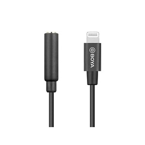 کابل تبدیل بویا BOYA BY-K3 3.5mm TRS Male to Lightning Adapter Cable