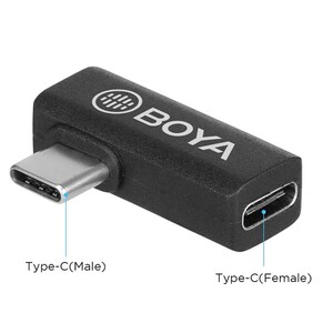مبدل میکروفون بویا BOYA by-K5 Type-C Male to Type-C Female Adapter