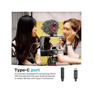 مبدل میکروفون بویا Boya BY-K4 3.5mm TRS Female to Type-C Male Audio Adapter