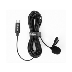 میکروفون تایپ سی بویا BOYA By-M3 Clip-on Omnidirectional Lavalier Microphone