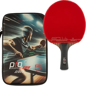 راکت پینگ پنگ 5 ستاره پرو اسپورتز PRO SPORTS کیف دار (پک 1 عددی)