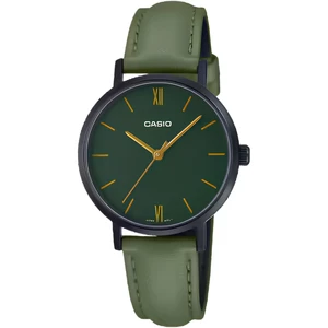 ساعت مچی زنانه کاسیو Casio مدل LTP-VT02BL-3AUDF بند چرمی