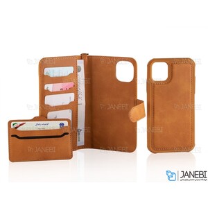کیف چرمی آیفون JDK Bicolor Cover iPhone 11 Pro