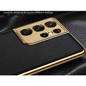قاب محافظ طرح چرم سامسونگ GKK Mysterious Leather Case Samsung S21 Ultra