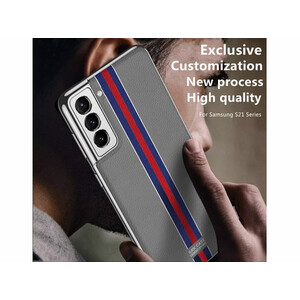 قاب محافظ طرح چرم سامسونگ GKK Leather Case Samsung S21 Plus