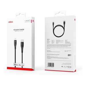 خرید کابل شارژ و انتقال دیتا تایپ سی به لایتنینگ 1.2 متری رلیکو Reliqo MFI Type-c to Lightning PD Cable 1.2M RCA-625