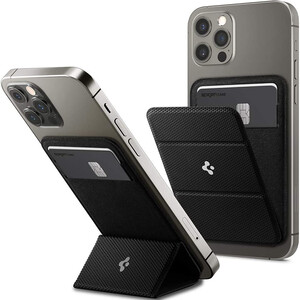 جا کارتی مغناطیسی و هولدر موبایل اسپیگن Magnetic Card Wallet Smart Fold
