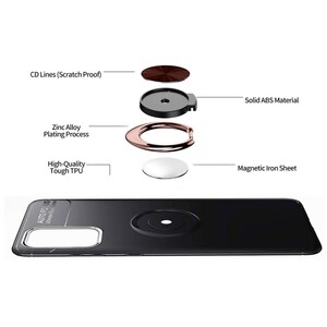 قاب ژله ای حلقه دار سامسونگ Becation Finger Ring Case Samsung Galaxy S20 Plus