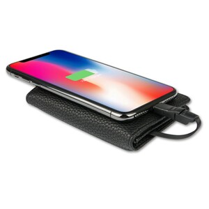 پاور بانک و کیف چرمی Zhuse 4000mAh Power Bank and Card Holder 2in1 -Zhuse ZS-PB-013