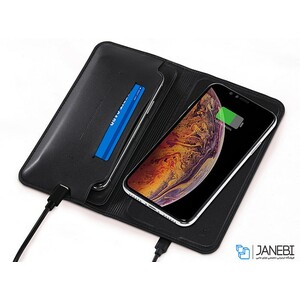 پاور بانک و کیف چرمی Zhuse Black Hole Series ZS-WB-001 8000mAh Power Bank And Leather Bag