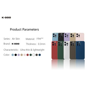 قاب نازک مات آیفون 12 پرو مکس K.Doo iPhone 12 Pro Max Air Skin Case