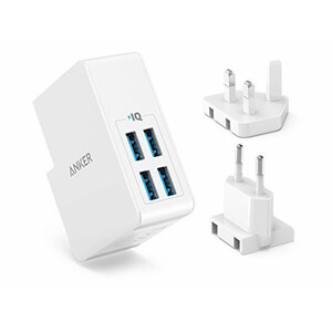 شارژر دیواری چهار پورت انکر Anker PowerPort 4 Lite Travel Charger