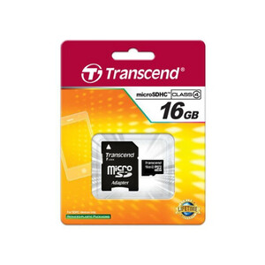 خرید پستی رم میکرو اس‌دی 16 گیگابایت Transcend Class 4