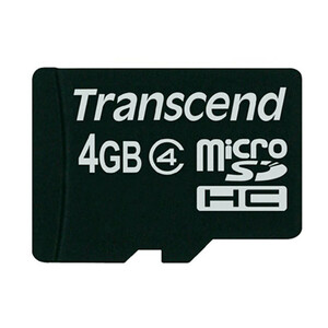رم میکرو اس‌دی 4 گیگابایت Transcend Class 4