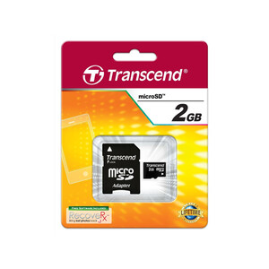 خرید پستی رم میکرو اس‌دی 2 گیگابایت Transcend Class 4
