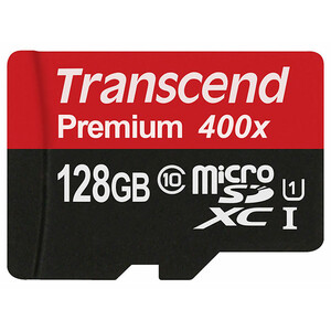 رم میکرو اس‌دی 128 گیگابایت Transcend Class 10 Premium 400X