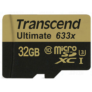 رم میکرو اس‌دی 32 گیگابایت Transcend Class 10 Ultimate 633X