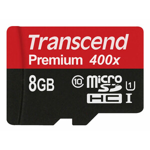 رم میکرو اس‌ دی 8 گیگابایت ترنسند Transcend 8GB microSD Premium 400X Class 10
