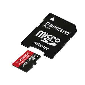 قیمت رم میکرو اس‌دی 64 گیگابایت Transcend Class 10 Premium 300X
