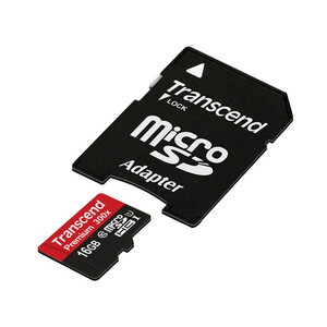 خرید عمده رم میکرو اس‌دی 16 گیگابایت Transcend Class 10 Premium 300X