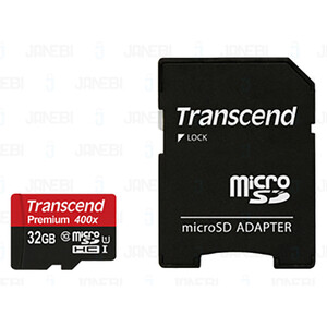 رم میکرو اس‌دی 32 گیگابایت Transcend Class 10 Premium 400X