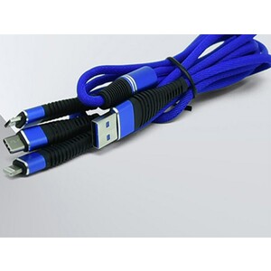 کابل شارژ سه سر تسکو  TSCO TC A33 Lightning/Type-C/microUSB 1.2m