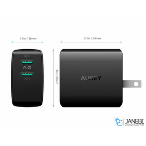 شارژر دیواری آکی Aukey PA-U42 Wall Charger