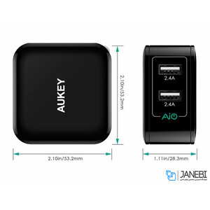 شارژر دیواری آکی Aukey PA-U38 Wall Charger