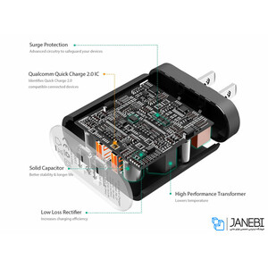 شارژر دیواری آکی Aukey PA-T7 Wall Charger