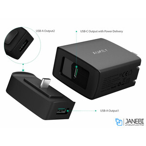 شارژر دیواری آکی Aukey PA-Y7 Wall Charger