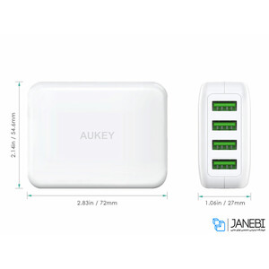 شارژر دیواری آکی Aukey PA-U41 Wall Charger