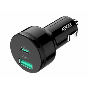 شارژر فندکی فست شارژ ماشین تایپ سی آکی CC-Y7